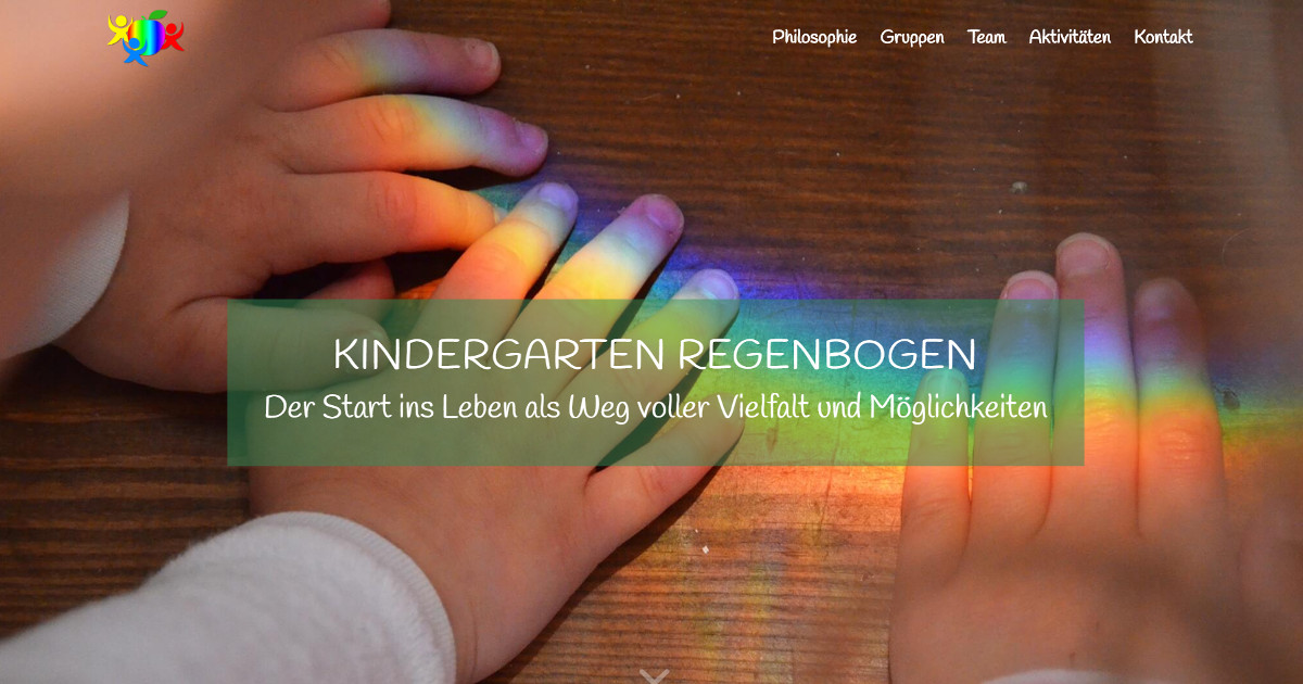  Kindergarten Regenbogen Motiv 